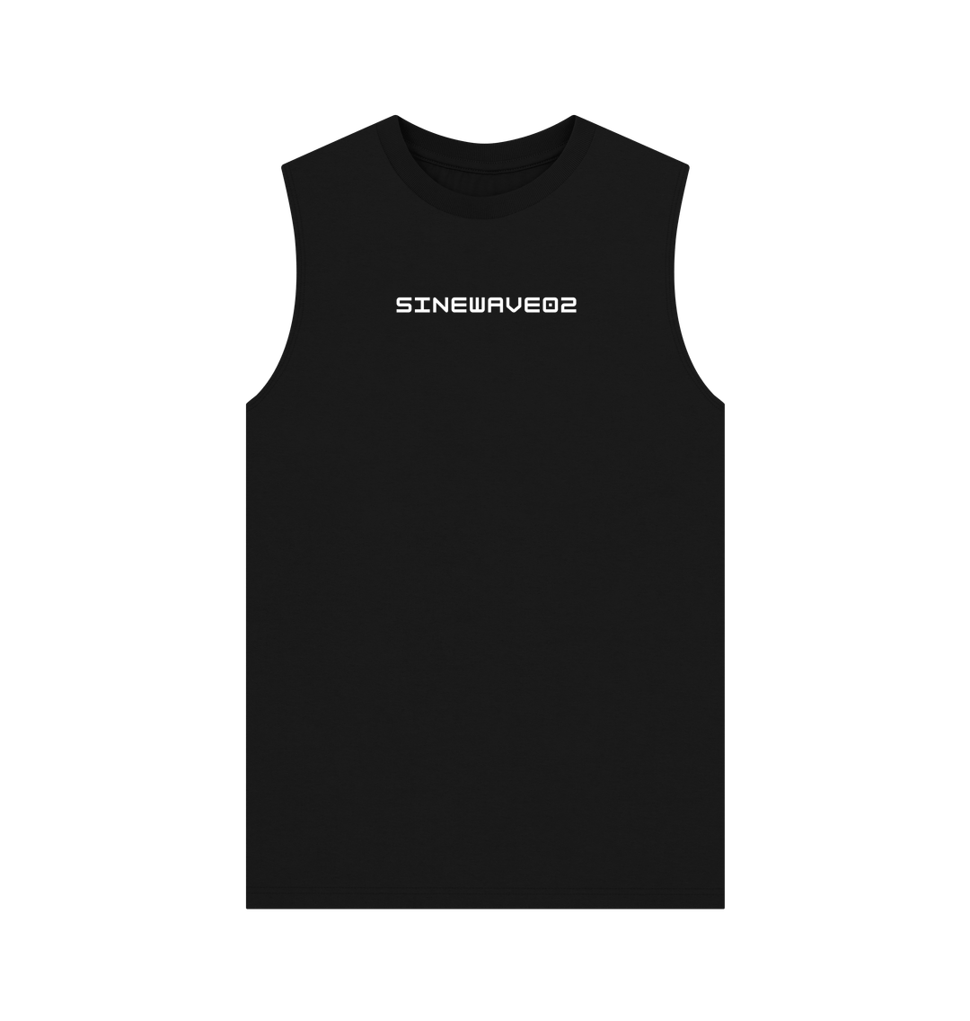 Black Printed Vest Top