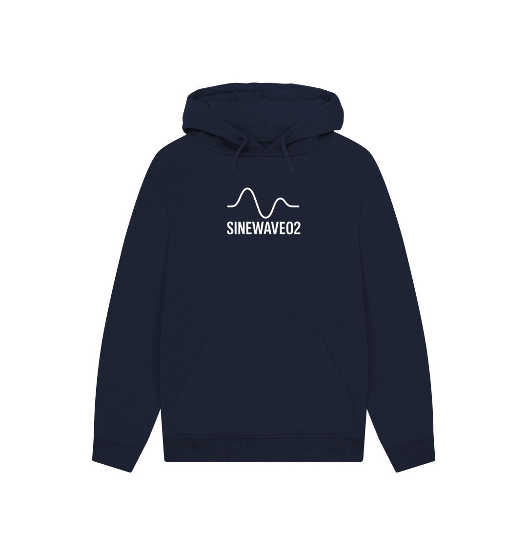 Navy Printed Hoody Front