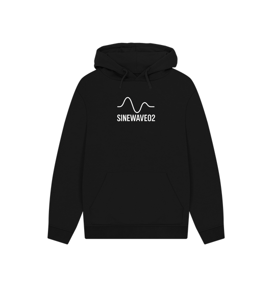 Black Printed Hoody Front