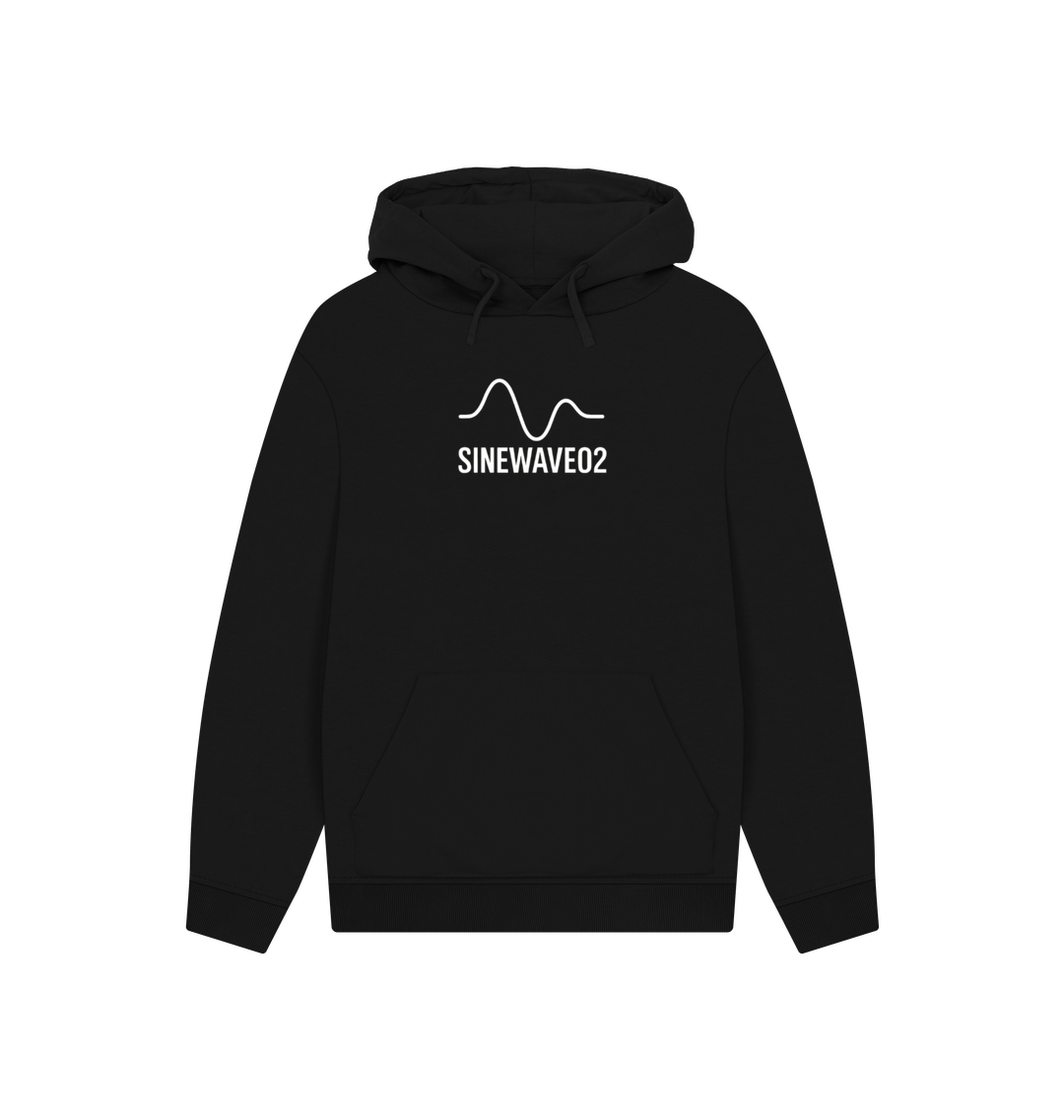 Black Printed Hoody Front