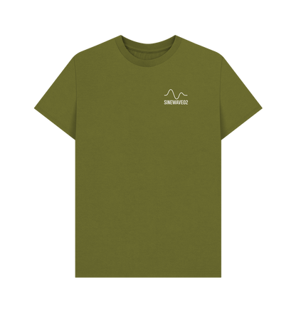 Moss Green Printed T-shirt Front